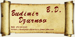 Budimir Džurnov vizit kartica